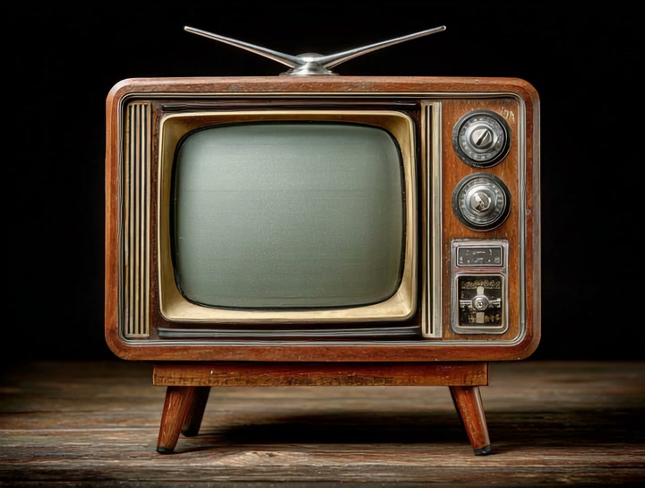 Vintage Wooden Television Set